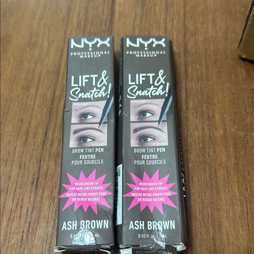 2 NYX Lift & Snatch Brow Tint Pen - Ash Brown